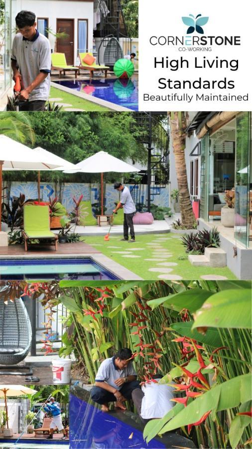 A Pousada Cornerstone Bali Coworking Canggu Exterior foto
