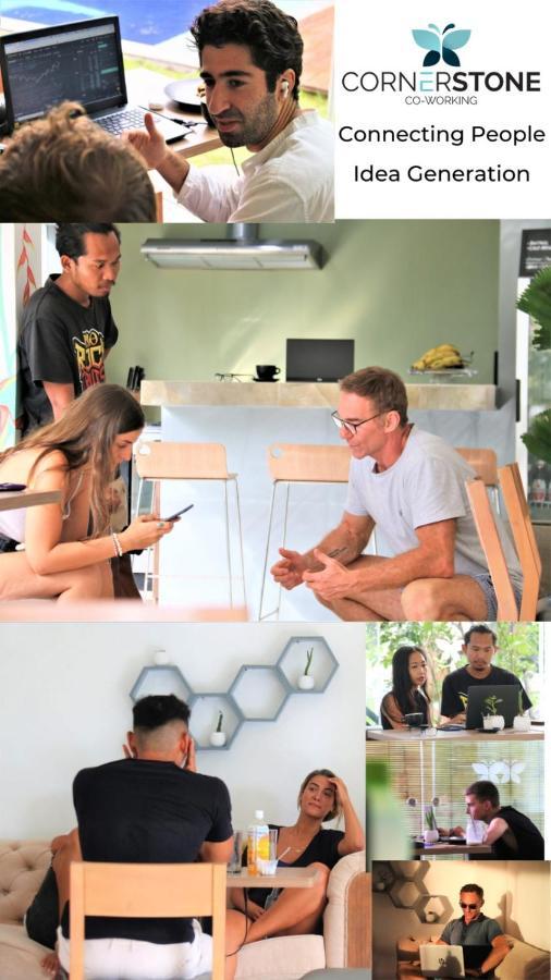 A Pousada Cornerstone Bali Coworking Canggu Exterior foto